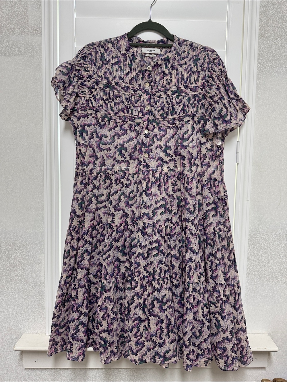Isabel Etoile Marant Women's Mini Dress in Lavender Print